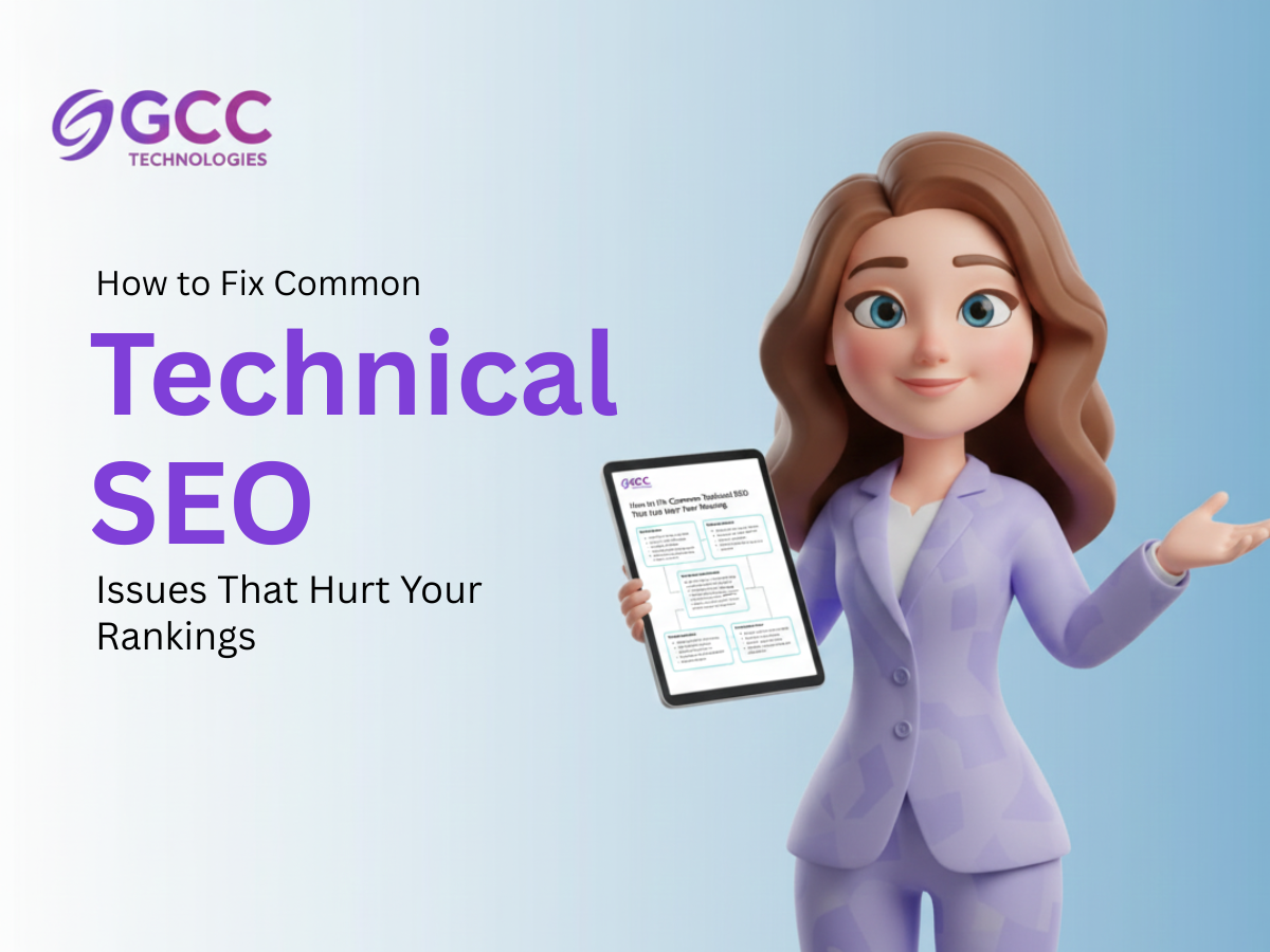 Technical SEO service in Dubai improving website crawlability, indexing, and search engine rankings