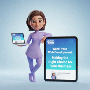 WordPress website development Dubai services by GCC Technologies, offering professional web design, custom themes, and fast-loading business websites.