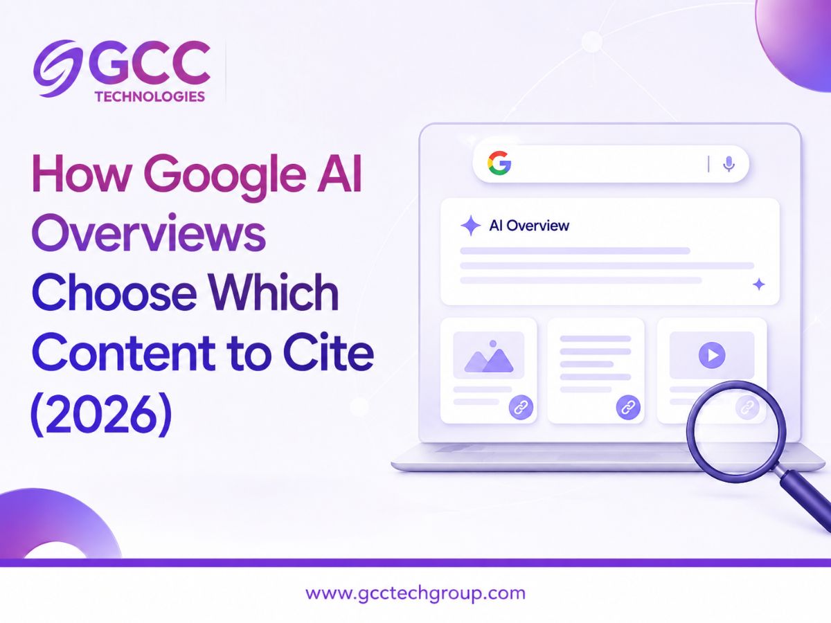 Google AI Overviews selecting authoritative content sources and citations for AI-generated search results in 2026.