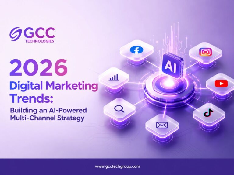 AI-powered multi-channel digital marketing strategy integrating SEO, social media, content marketing, and automation in 2026.
