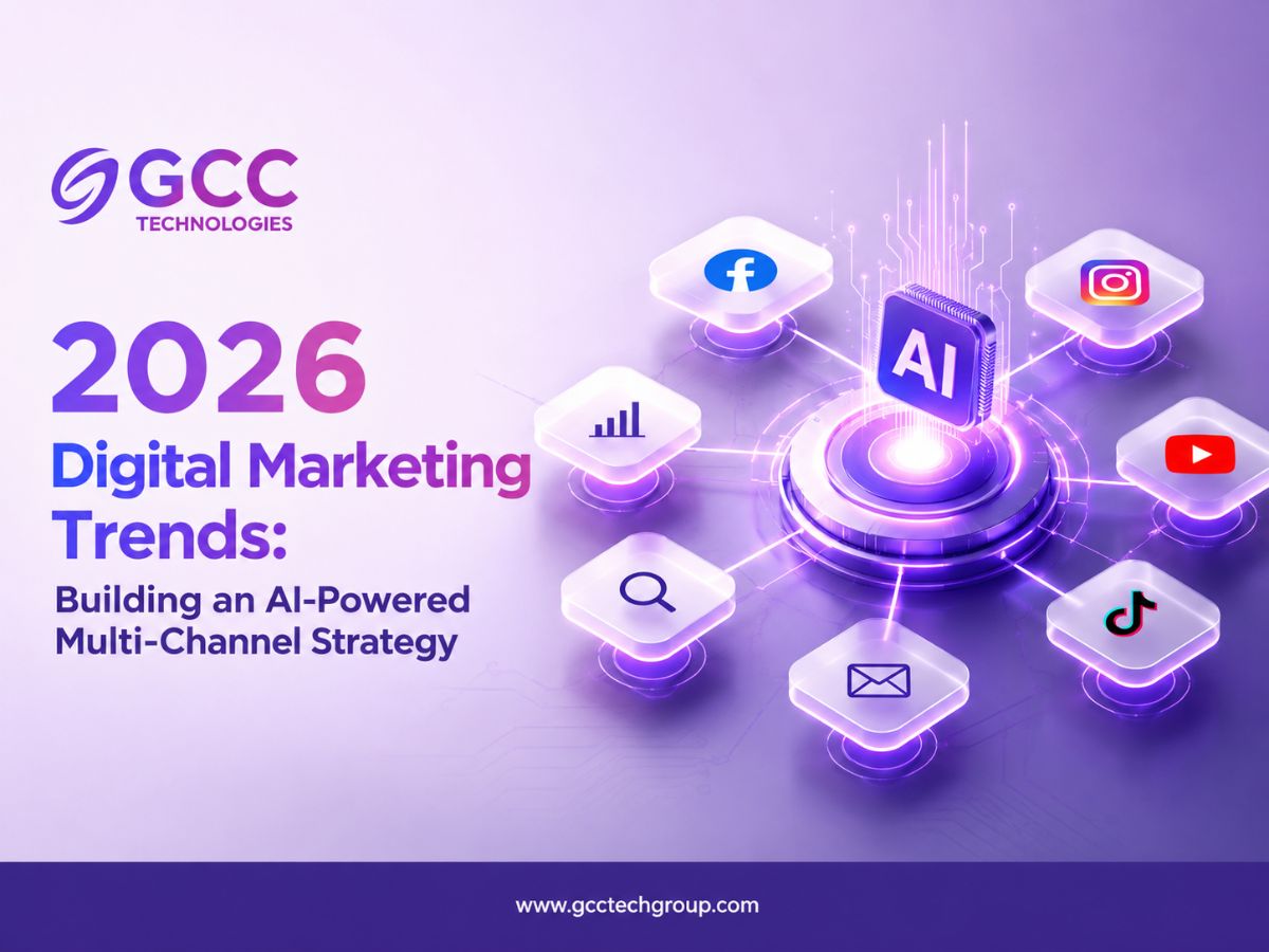 AI-powered multi-channel digital marketing strategy integrating SEO, social media, content marketing, and automation in 2026.